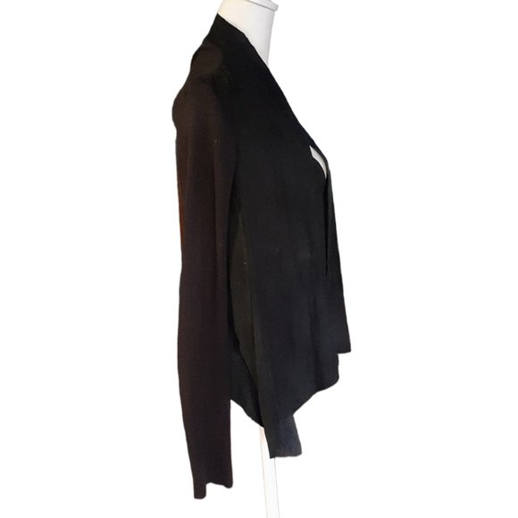 RAG & BONE OPEN COMBINATION CARDIGAN WITH LAMBS SUEDE FRONT PANELS SIZE XS - Picture 9 of 9